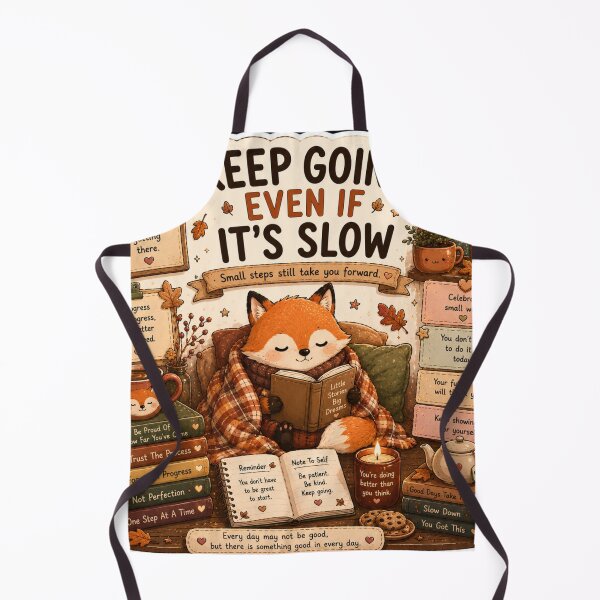 Item preview, Keep Going Even If It's Slow Fox Sticker designed and sold by NexusPixels.