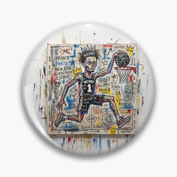Item preview, Abstract Illustration Of Victor Wembanyama designed and sold by Home Decor Art.