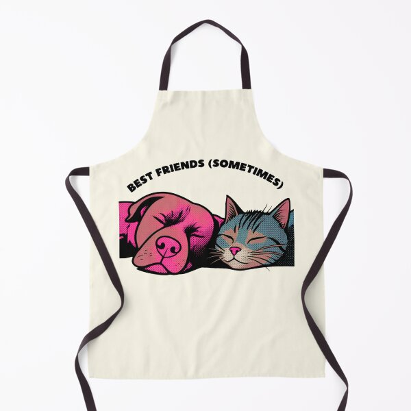 Item preview, Dog and Cat Sleeping Best Friends Pop Art Comic Style designed and sold by Clauzierra.