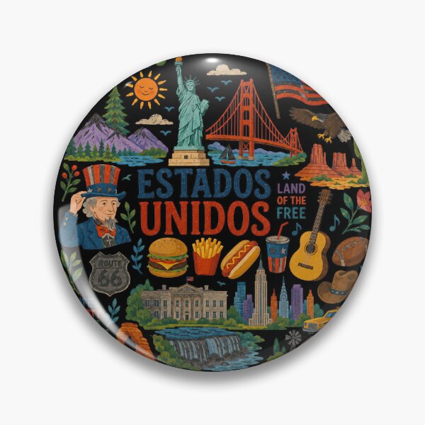Item preview, Estados Unidos Travel Collage Illustration | Wander Postcards Collection designed and sold by Islabonita..