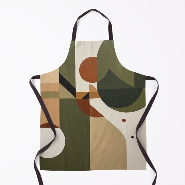 Item preview, Olive Green Geometric Botanical Abstraction Print designed and sold by EnmarcArt.