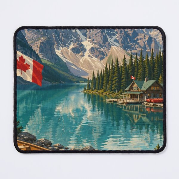 Item preview,  Canada – Vintage Travel Poster | Rocky Mountains & Wilderness Wall Art designed and sold by ElartedeNoel.