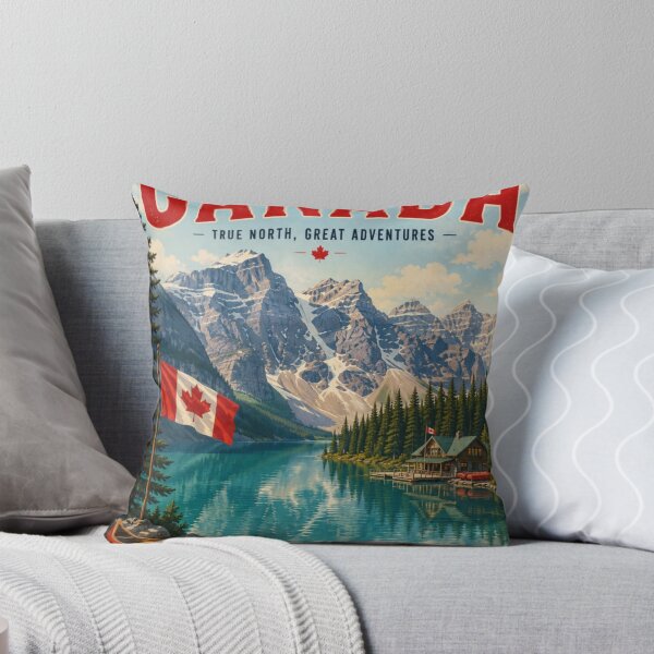 Item preview,  Canada – Vintage Travel Poster | Rocky Mountains & Wilderness Wall Art designed and sold by ElartedeNoel.