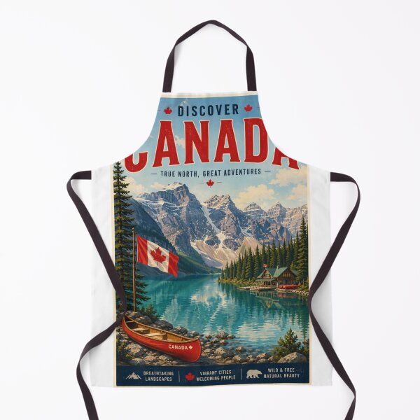 Item preview, Canada – Vintage Travel Poster | Rocky Mountains & Wilderness Wall Art designed and sold by ElartedeNoel.