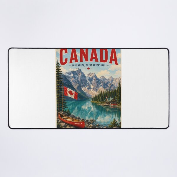 Item preview,  Canada – Vintage Travel Poster | Rocky Mountains & Wilderness Wall Art designed and sold by ElartedeNoel.
