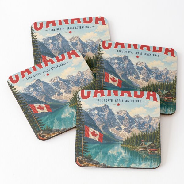 Item preview,  Canada – Vintage Travel Poster | Rocky Mountains & Wilderness Wall Art designed and sold by ElartedeNoel.