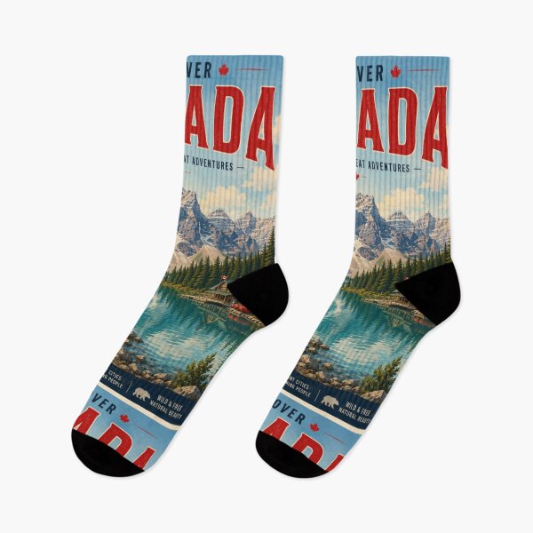 Item preview,  Canada – Vintage Travel Poster | Rocky Mountains & Wilderness Wall Art designed and sold by ElartedeNoel.