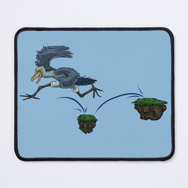 Item preview, Jumping Shoebill Bird Illustration | Cartoon Action Wildlife Art designed and sold by MechanicalART.