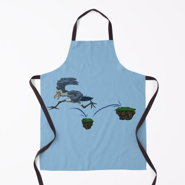 Item preview, Jumping Shoebill Bird Illustration | Cartoon Action Wildlife Art designed and sold by MechanicalART.