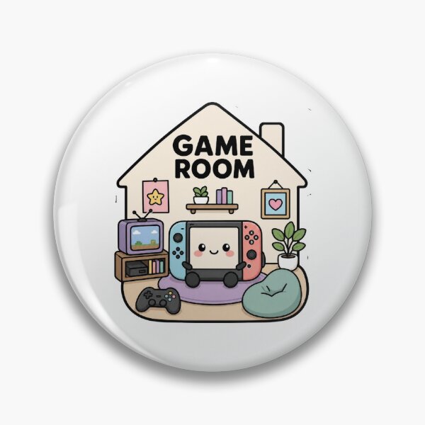 Item preview, Cute Kawaii Game Room - Retro Console Illustration designed and sold by Atlant11.