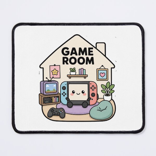 Item preview, Cute Kawaii Game Room - Retro Console Illustration designed and sold by Atlant11.
