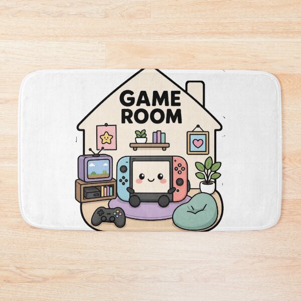 Item preview, Cute Kawaii Game Room - Retro Console Illustration designed and sold by Atlant11.