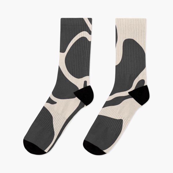 Item preview, Black Beige Abstract Floral Cutout designed and sold by NicoleYoungStudio.