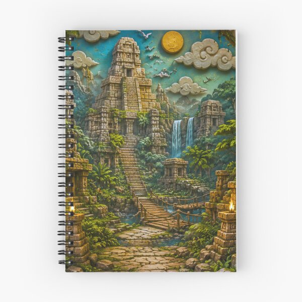 Item preview, Ancient Jungle Temple Ruins | Lost Civilization Diorama Art designed and sold by IGLCreative.