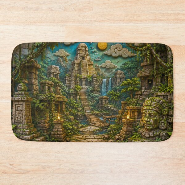 Item preview, Ancient Jungle Temple Ruins | Lost Civilization Diorama Art designed and sold by IGLCreative.