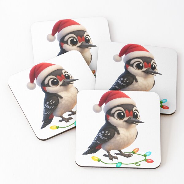 Item preview, Christmas Hairy Woodpecker designed and sold by Sillytoe.