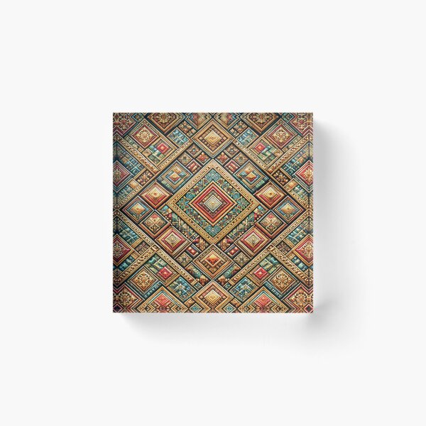 Item preview, Afrocentric Tribal Diamond Pattern designed and sold by BloomyBCrafts.