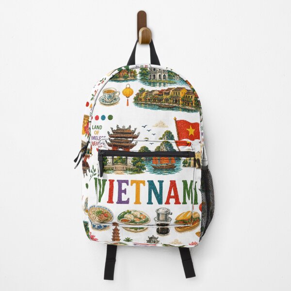 Item preview, Vietnam Travel Collage Illustration | Wander Postcards Collection designed and sold by Islabonita..