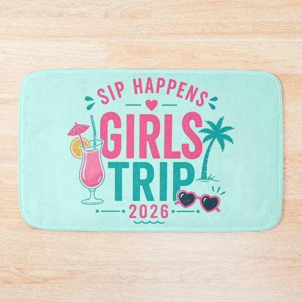 Item preview, Sip Happens Girls Trip 2026 Funny Tropical Vacation Party Design designed and sold by SOUKKATAY.