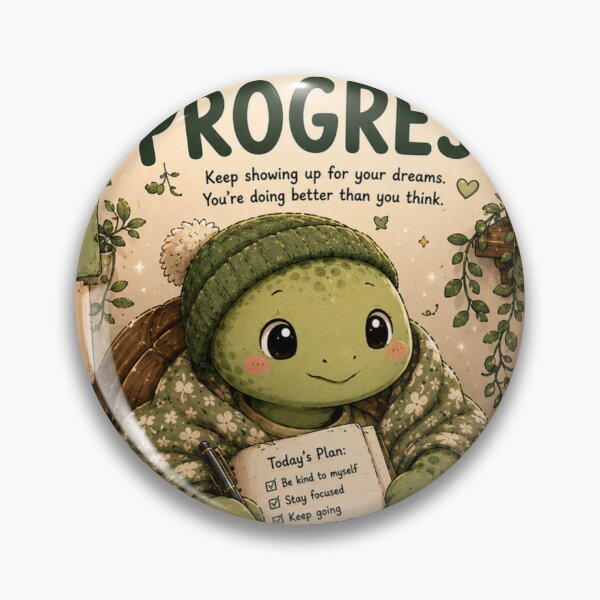 Item preview, Slow Progress Is Still Progress Turtle Sticker designed and sold by NexusPixels.