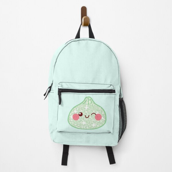 Item preview, Kawaii Green Glitter Squishy Dumpling – Cute Food Character Design designed and sold by EmeraldeaArt.