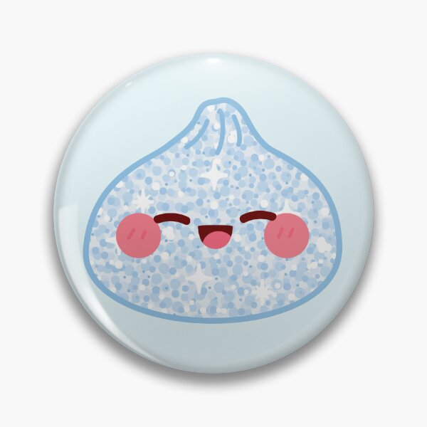 Item preview, Kawaii Blue Glitter Squishy Dumpling – Cute Food Character Design designed and sold by EmeraldeaArt.