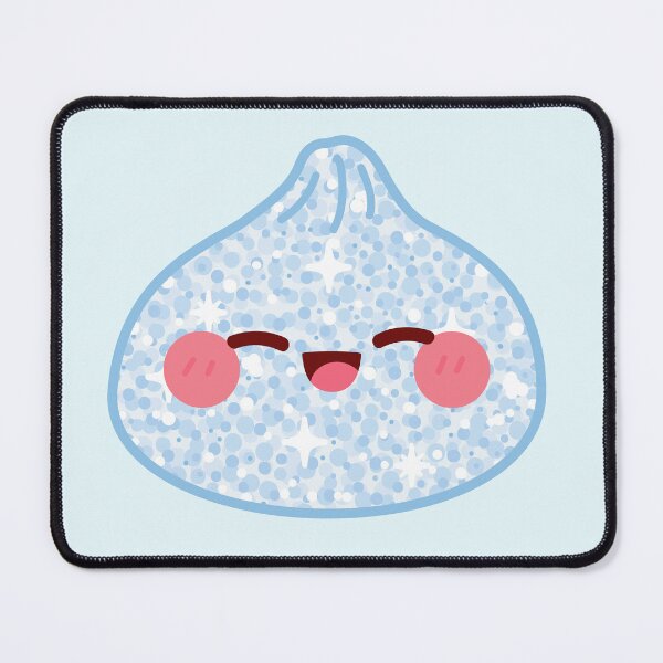 Item preview, Kawaii Blue Glitter Squishy Dumpling – Cute Food Character Design designed and sold by EmeraldeaArt.