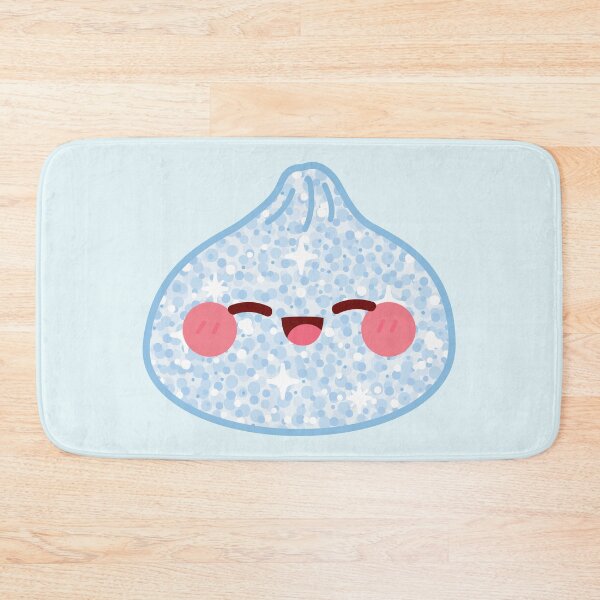 Item preview, Kawaii Blue Glitter Squishy Dumpling – Cute Food Character Design designed and sold by EmeraldeaArt.