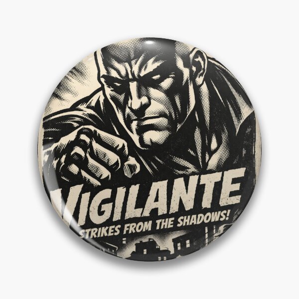 Item preview, The Vigilante — Noir Pulp Crimefighter Illustration  designed and sold by jeugenet.