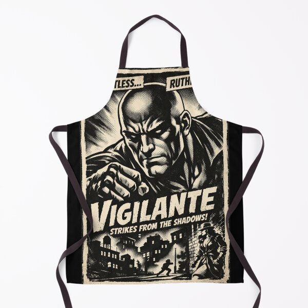 Item preview, The Vigilante — Noir Pulp Crimefighter Illustration designed and sold by jeugenet.
