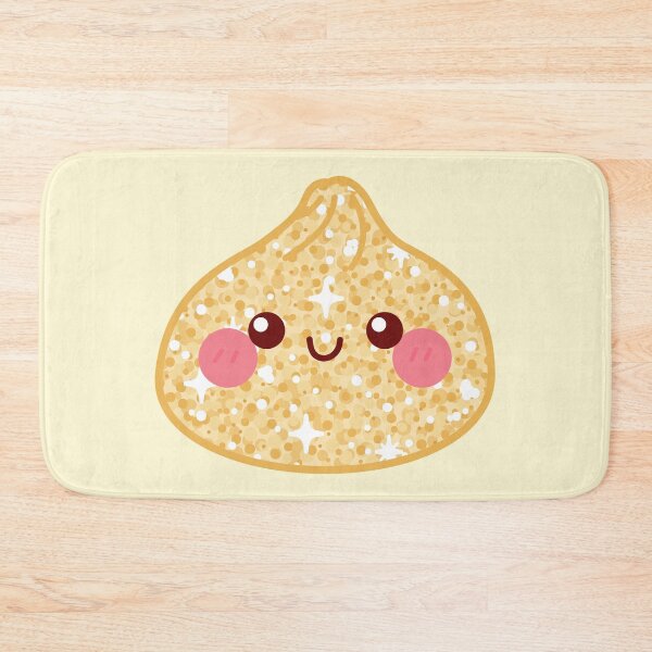 Item preview, Kawaii Golden Glitter Squishy Dumpling – Cute Food Character Design designed and sold by EmeraldeaArt.