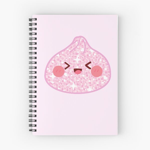 Item preview, Pink Glitter squishy Dumpling – Cute Kawaii Food Character Design designed and sold by EmeraldeaArt.