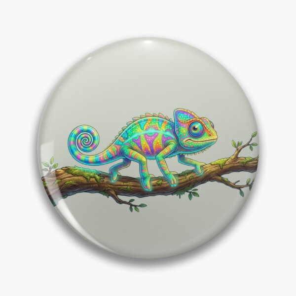 Item preview, Colorful Chameleon | Vibrant Reptile Nature Art designed and sold by harmzk90.