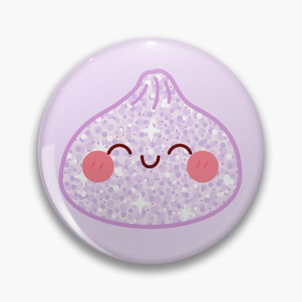 Item preview, Purple Glitter squishy Dumpling – Cute Kawaii Food Character Design designed and sold by EmeraldeaArt.