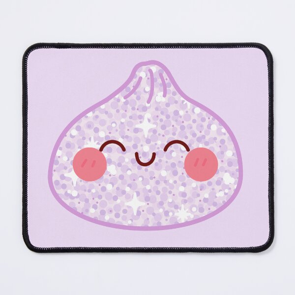 Item preview, Purple Glitter squishy Dumpling – Cute Kawaii Food Character Design designed and sold by EmeraldeaArt.