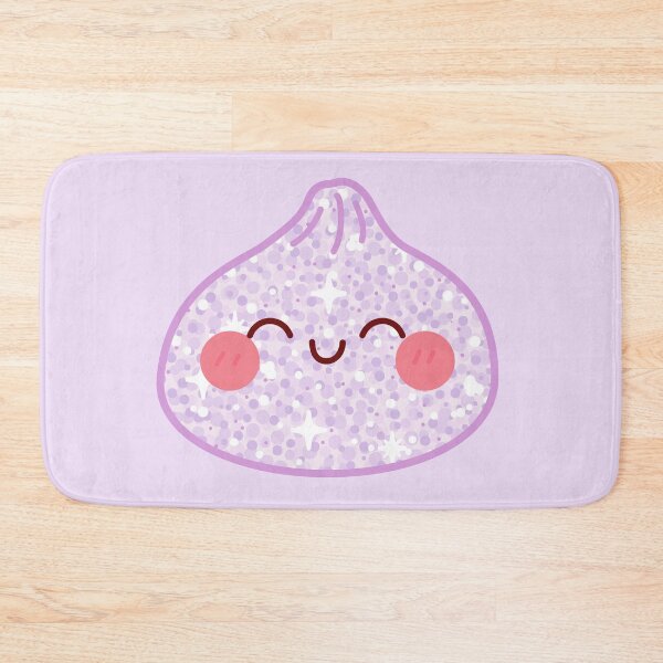 Item preview, Purple Glitter squishy Dumpling – Cute Kawaii Food Character Design designed and sold by EmeraldeaArt.