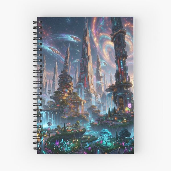 Item preview, “Celestial Neon Utopia” designed and sold by RavenCrow444.