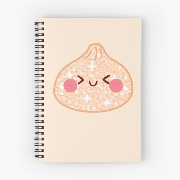 Item preview, Peach Orange Gold Glitter squishy Dumpling – Cute Kawaii Food Character Design designed and sold by EmeraldeaArt.