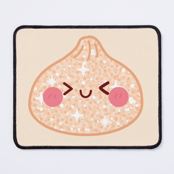 Item preview, Peach Orange Gold Glitter squishy Dumpling – Cute Kawaii Food Character Design designed and sold by EmeraldeaArt.