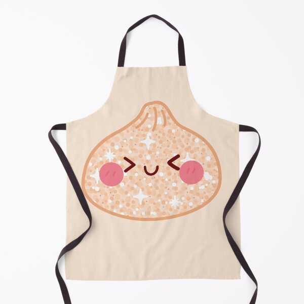 Item preview, Peach Orange Gold Glitter squishy Dumpling – Cute Kawaii Food Character Design designed and sold by EmeraldeaArt.