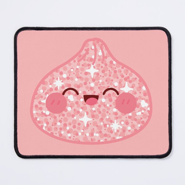 Item preview, Reddish Glitter squishy Dumpling – Cute Kawaii Food Character Design designed and sold by EmeraldeaArt.