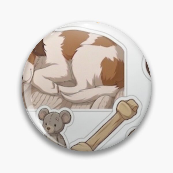 Item preview, Cute Nap King Dog Sticker Sheet designed and sold by YunsCozyCorner.