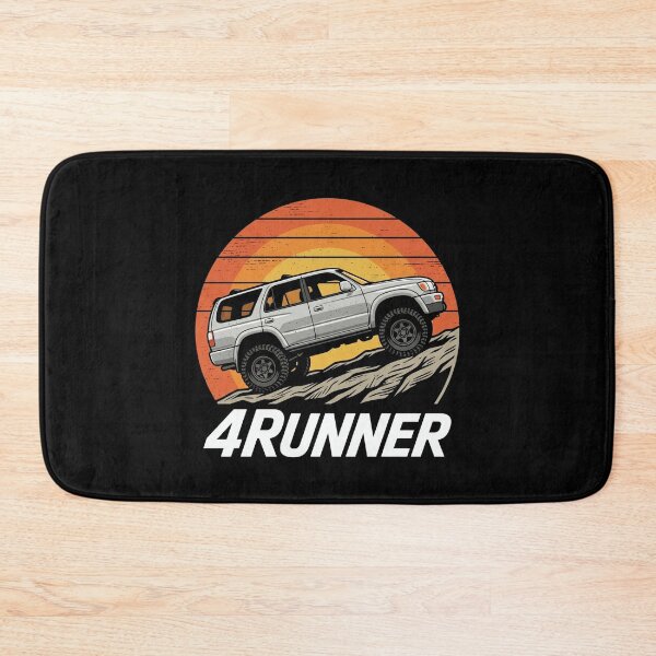 Item preview, 4Runner 3rd Gen Silver Red Off-Road Retro Sunset Graphic designed and sold by Off-Road-Zone.