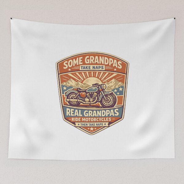 Item preview, Grandpas Motorcycle Rider designed and sold by LuveraxArt.
