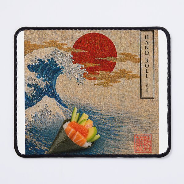 Item preview, Hand Roll Temaki — Ukiyo-e Japanese Sushi Art Tee designed and sold by nurusubetei.