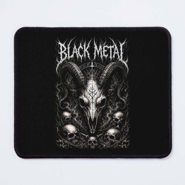 Item preview, Black Metal Goat Skull Dark Occult Gothic Artwork designed and sold by DeimosArtIntl.