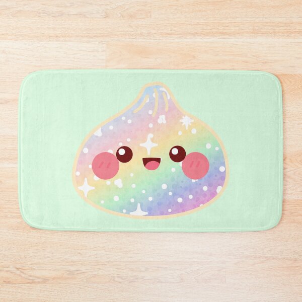 Item preview, Kawaii Rainbow Glitter Squishy Dumpling – Cute Food Character Design designed and sold by EmeraldeaArt.