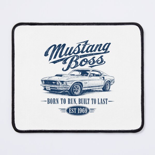 Item preview, Mustang Boss 429 Vintage Car Art Print designed and sold by NullSpacePrints.