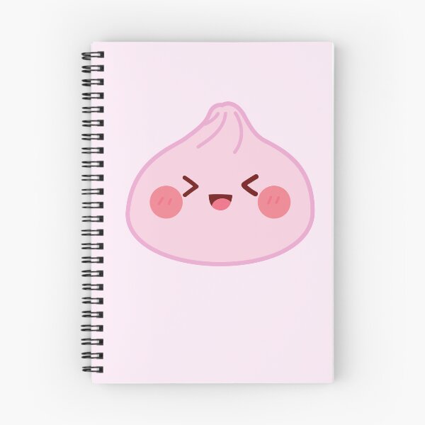 Item preview, Pink squishy Dumpling – Cute Kawaii Food Character Design designed and sold by EmeraldeaArt.