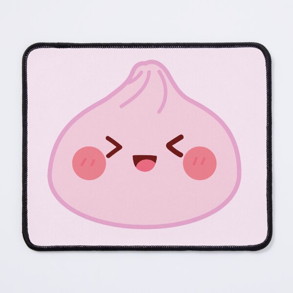 Item preview, Pink squishy Dumpling – Cute Kawaii Food Character Design designed and sold by EmeraldeaArt.